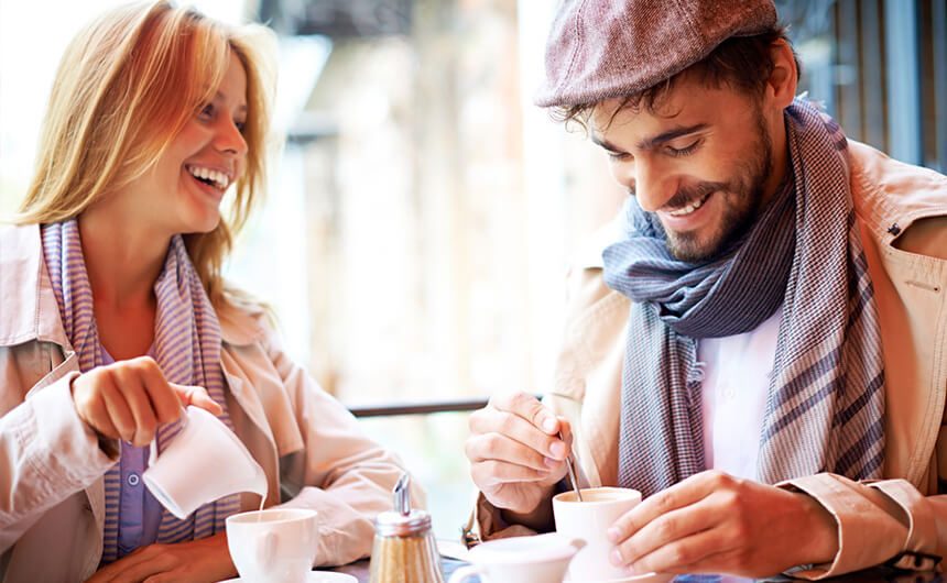 photodune-8784257-couple-in-cafe-s Where To Meet Friends : 25 Places To Meet New People